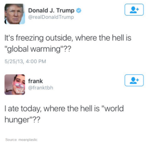 global warming vs world hunger